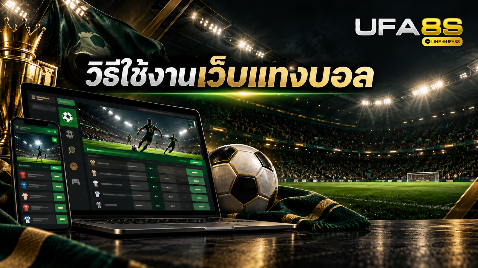 วิธีใช้งานเว็บแทงบอลบนคอมพิวเตอร์และโทรศัพท์